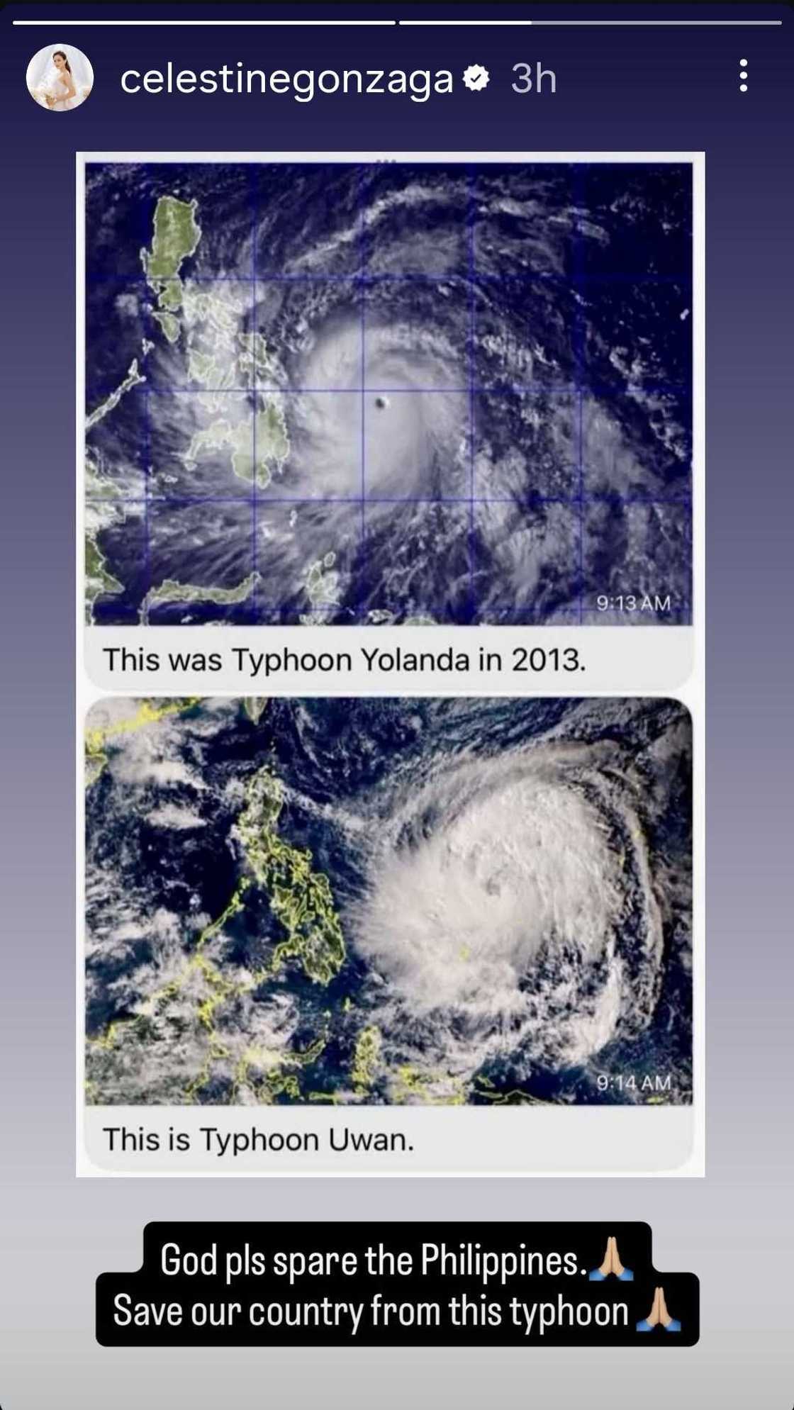 Toni Gonzaga offers heartfelt prayer amid Typhoon Uwan threat