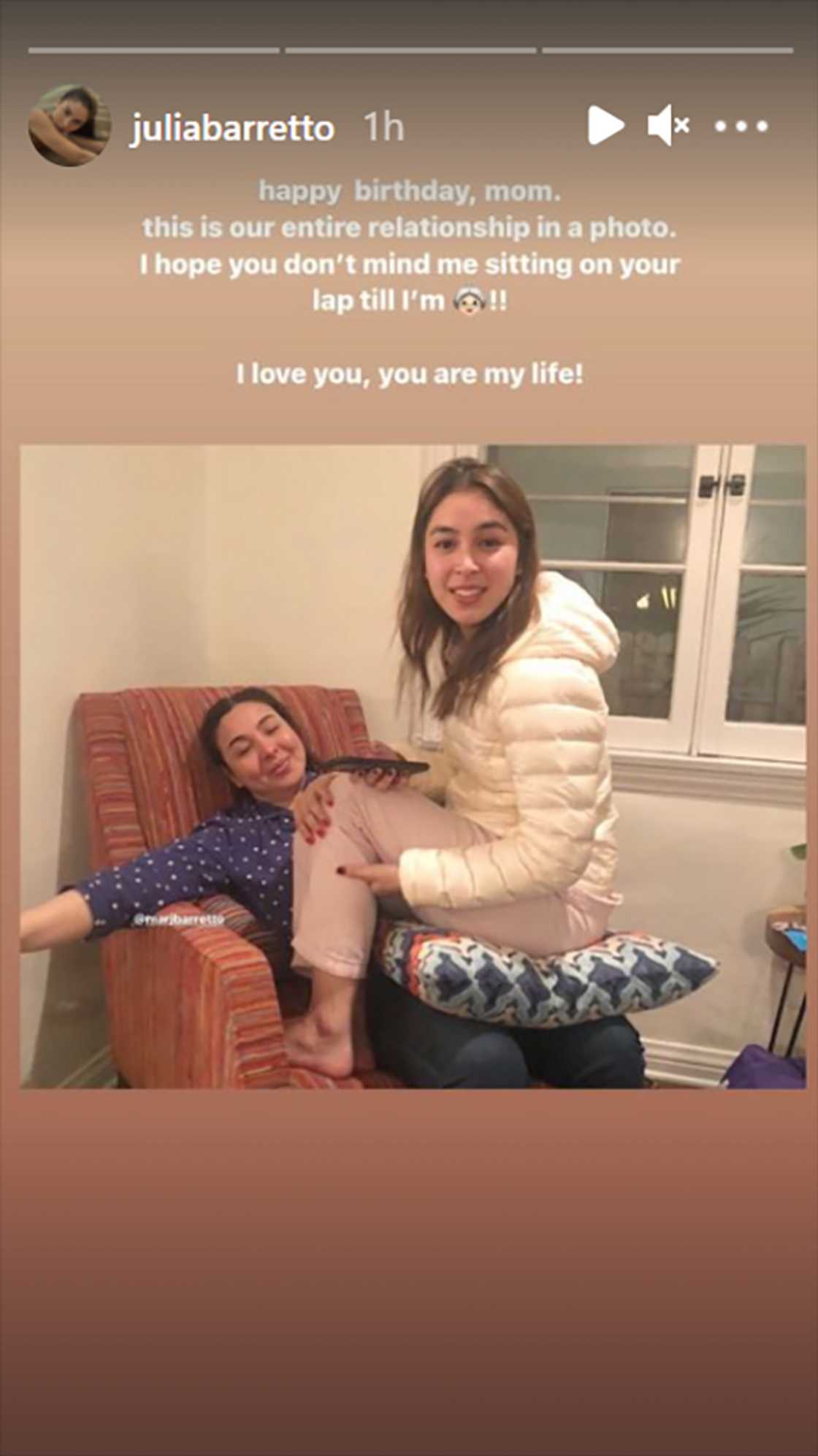 Julia Barretto shares her sweet birthday greeting for her mom, Marjorie Barretto Julia Barretto shares her sweet birthday greeting for her mom, Marjorie Barretto