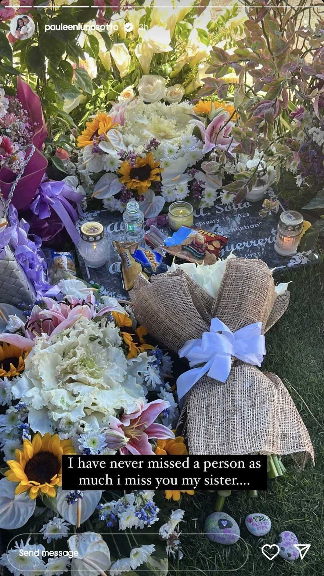 Pauleen Luna at Tali Sotto, may nakakaiyak na convo nang bisitahin ang puntod ni Mabel Sotto Pauleen Luna at Tali Sotto, may nakakaiyak na convo nang bisitahin ang puntod ni Mabel Sotto