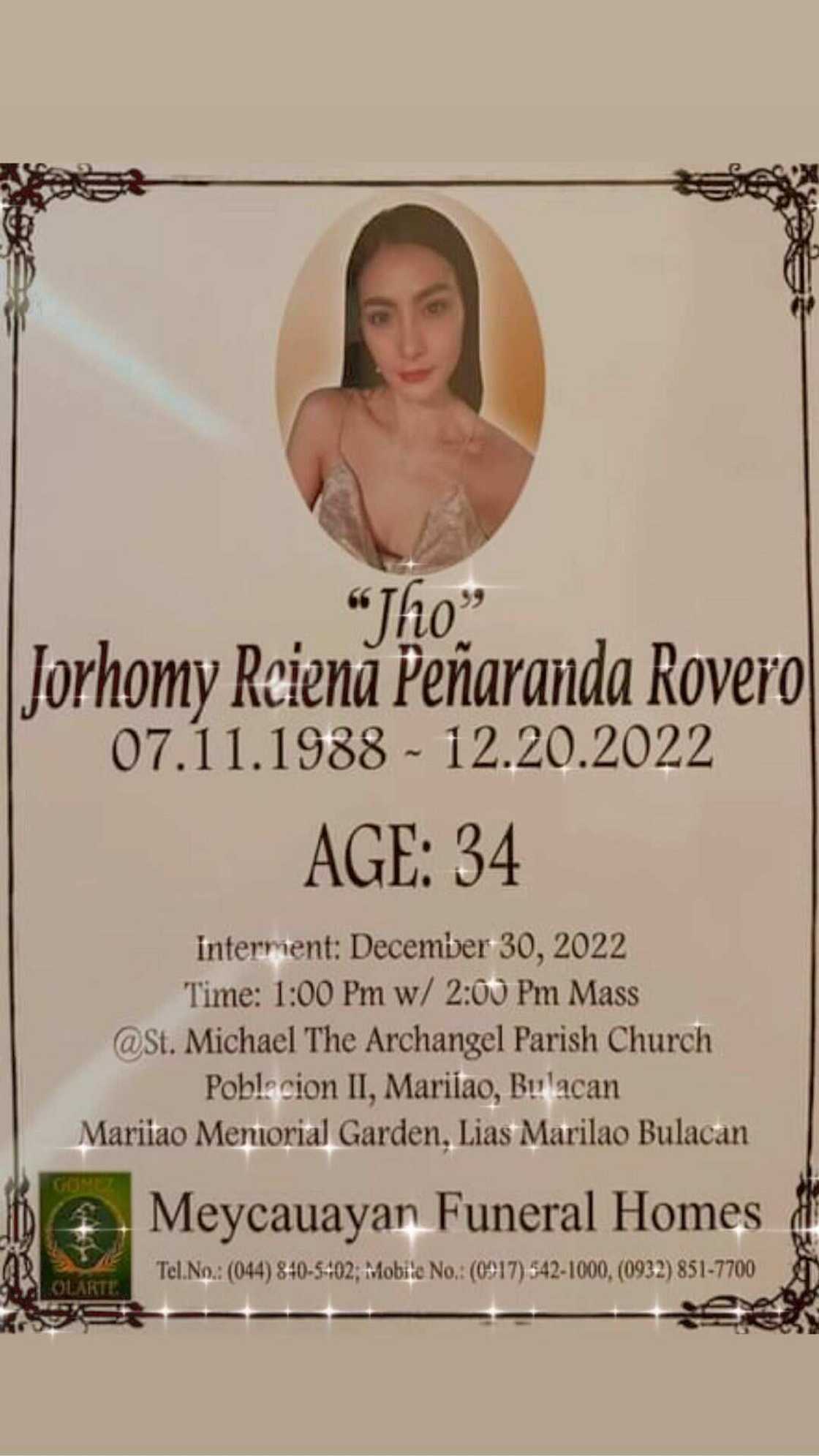 Jorhomy “Jho” Rovero, naihatid na sa kanyang huling hantungan