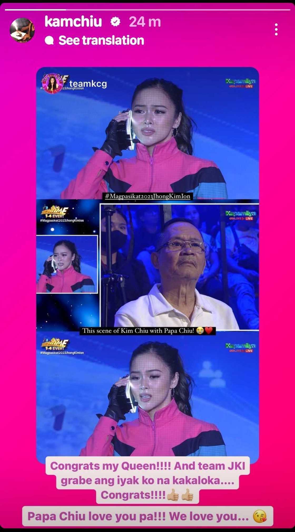 Kapatid ni Kim Chiu na si Lakam, emosyonal sa Magpasikat entry ng Team Jhong, Kim, Ion Kapatid ni Kim Chiu na si Lakam, emosyonal sa Magpasikat entry ng Team Jhong, Kim, Ion