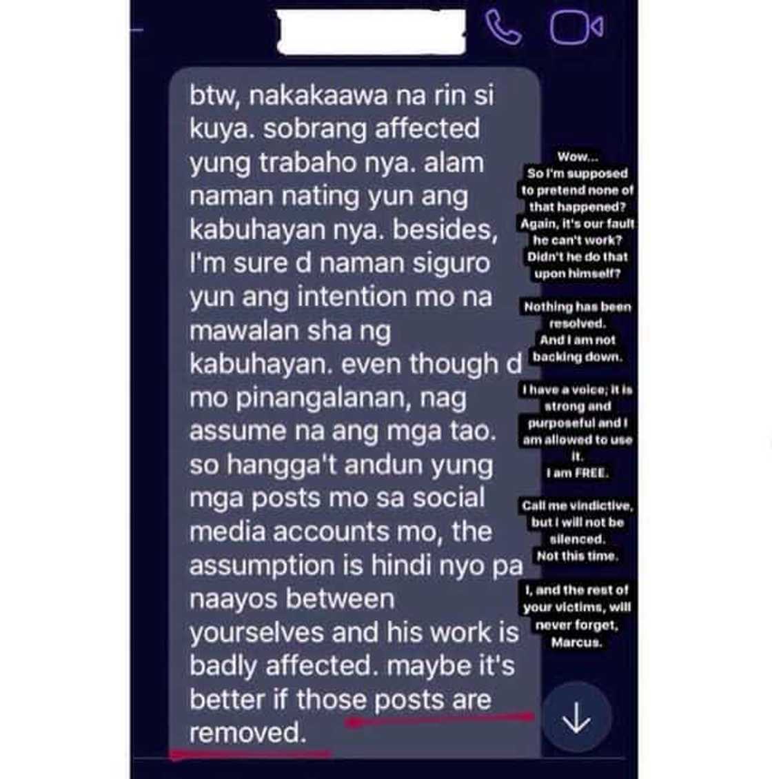 Barbara Ruaro claims being accused of ruining the career of ex Eraserheads member Barbara Ruaro claims being accused of ruining the career of ex Eraserheads member