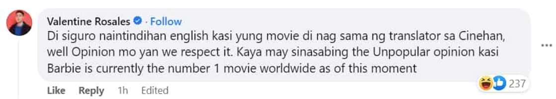 Valentine Rosales kay MJ Lastimosa: "Di siguro naintindihan English" Valentine Rosales kay MJ Lastimosa: "Di siguro naintindihan English"