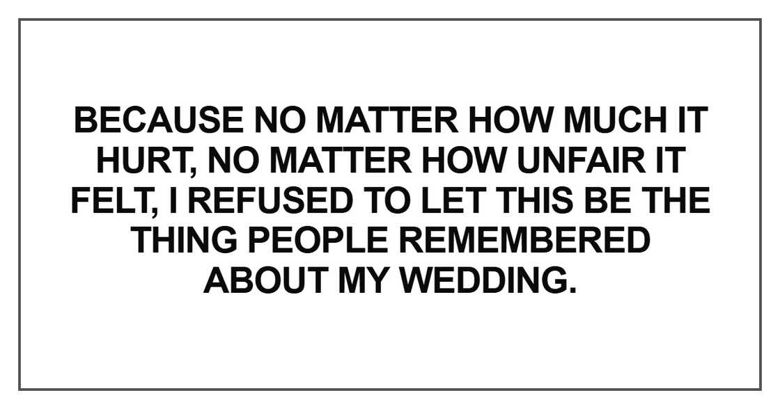 Because no matter how much it hurt, no matter how unfair it felt Because no matter how much it hurt, no matter how unfair it felt