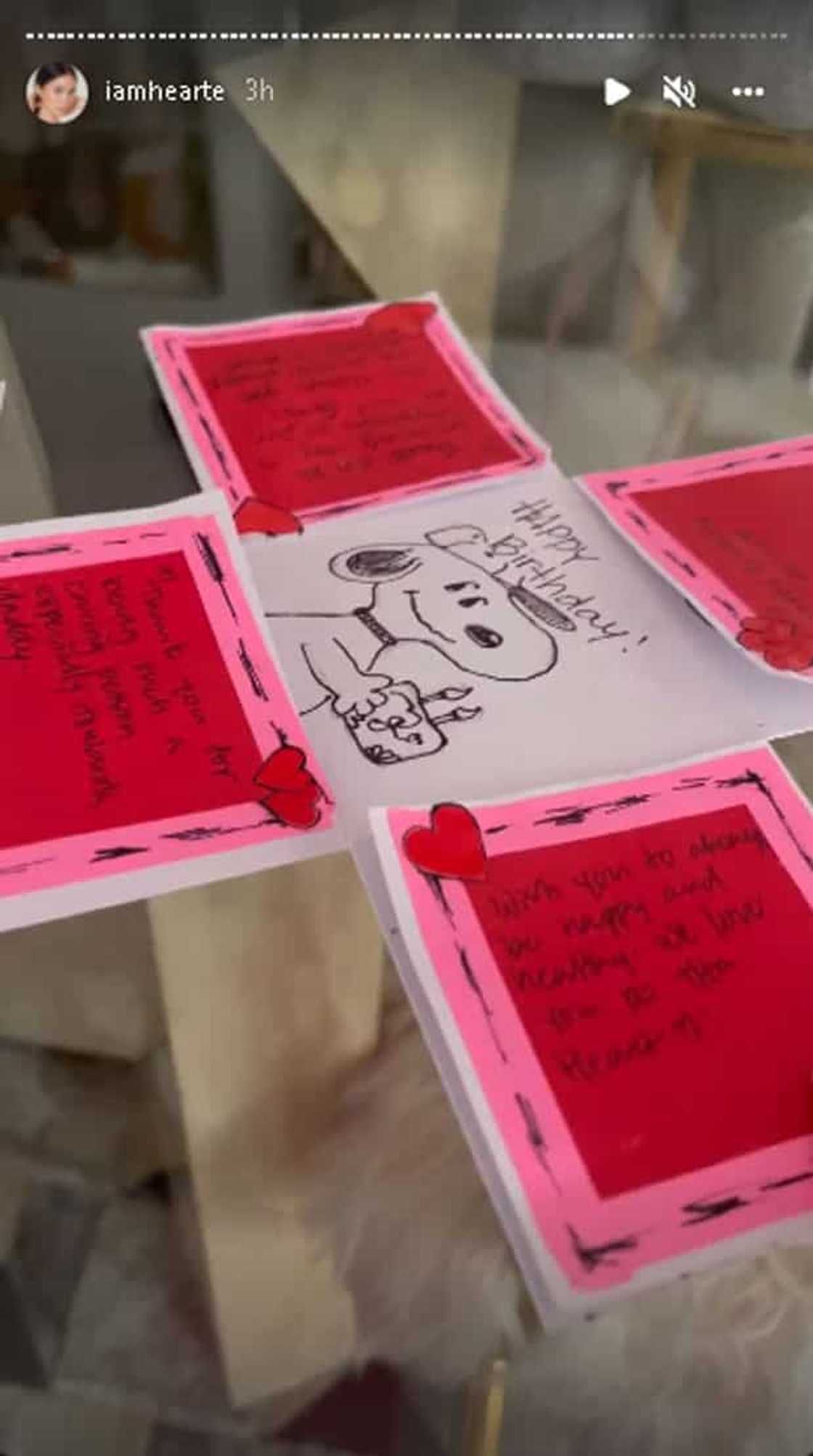 Handcrafted birthday card na ginawa ng anak ni Chiz Escudero para kay Heart, ibinahagi ng aktres Handcrafted birthday card na ginawa ng anak ni Chiz Escudero para kay Heart, ibinahagi ng aktres