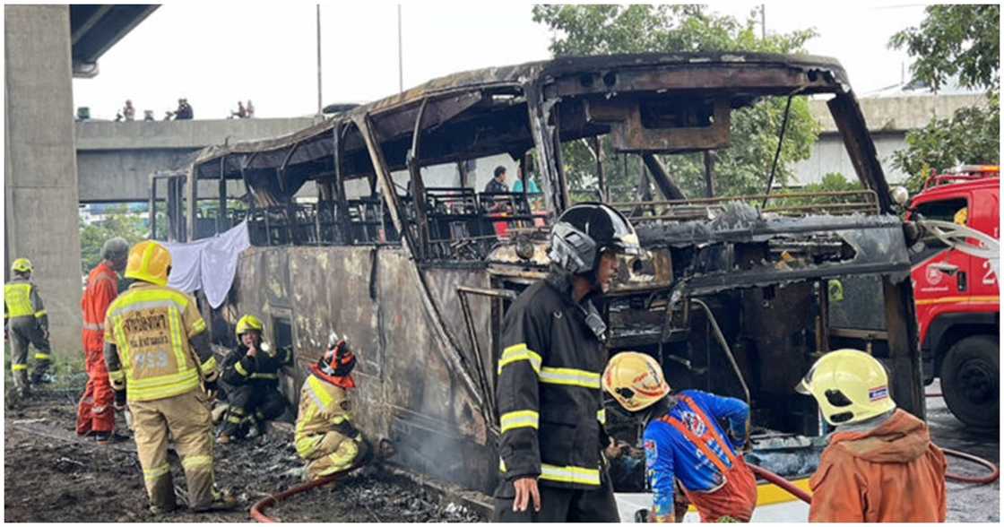 Owner ng nasunog na school bus sa Thailand, humingi ng tawad ukol sa insidente