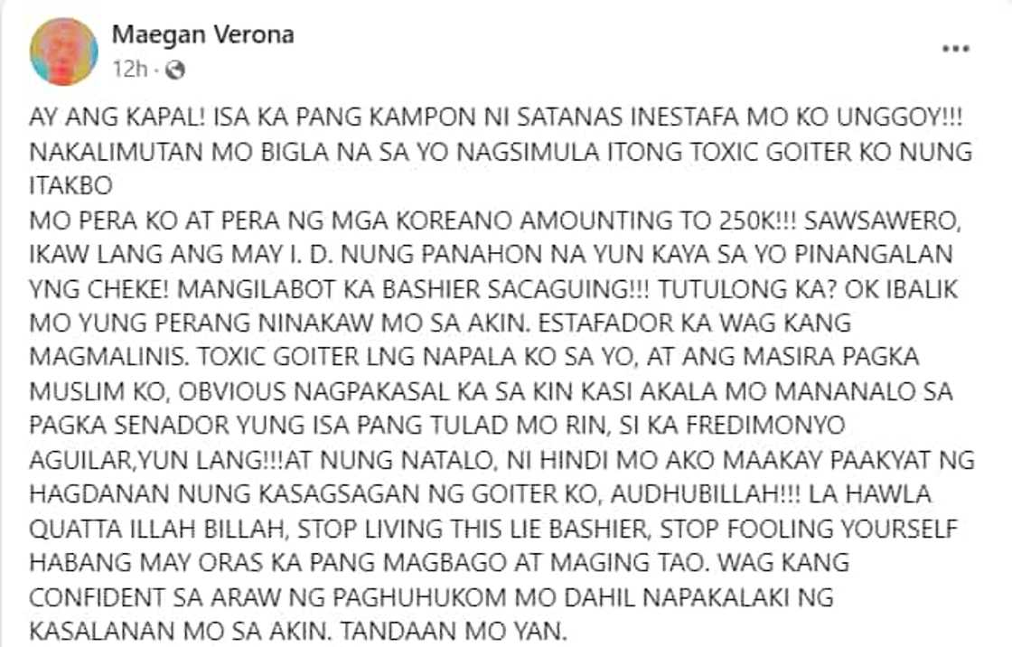 Maegan Aguilar, umalma sa video na nilabas ng dating asawa Maegan Aguilar, umalma sa video na nilabas ng dating asawa