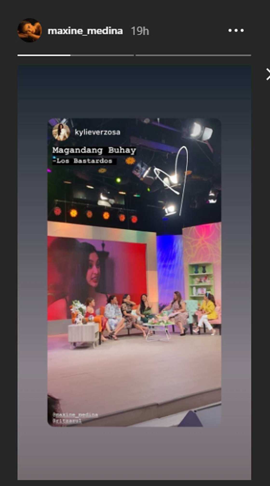 Maxine Medina reposts Kylie Verzosa's social media post amid spitting issue Maxine Medina reposts Kylie Verzosa's social media post amid spitting issue