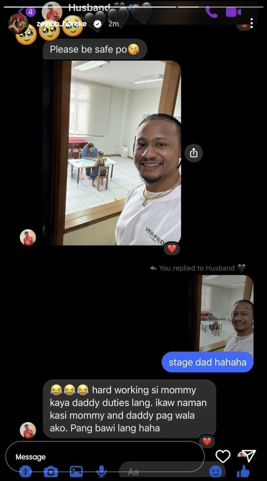 Zeinab Harake, ipinakita ang convo nila ni Ray Parks: "Daddy duties lang" Zeinab Harake, ipinakita ang convo nila ni Ray Parks: "Daddy duties lang"