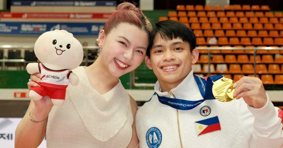 Chloe San Jose, may nakakaantig na mensahe kay Carlos Yulo matapos ang Asian championships Chloe San Jose, may nakakaantig na mensahe kay Carlos Yulo matapos ang Asian championships