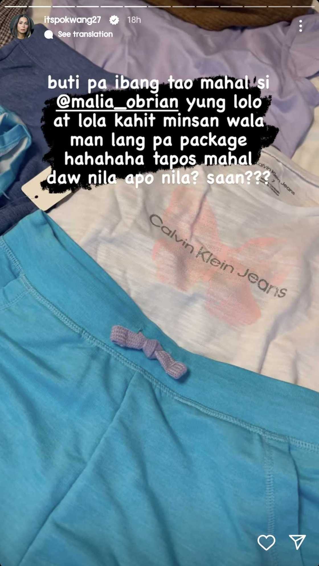 Pokwang, bumwelta sa lolo't lola ni Malia: "Buti pa ibang tao mahal si Malia"