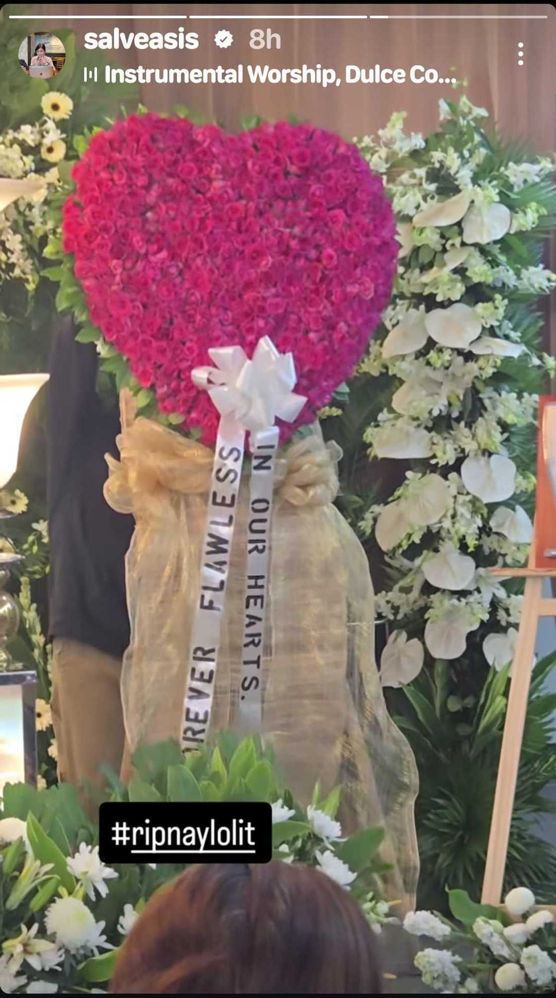 Salve Asis shares glimpse of late Lolit Solis' wake Salve Asis shares glimpse of late Lolit Solis' wake