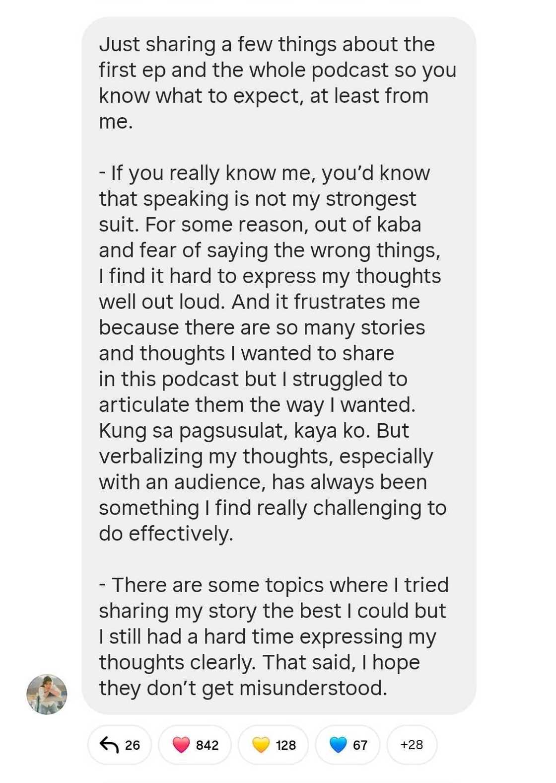 Maine Mendoza hopes she isn't misunderstood in podcast; talks about Alden Richards' absence