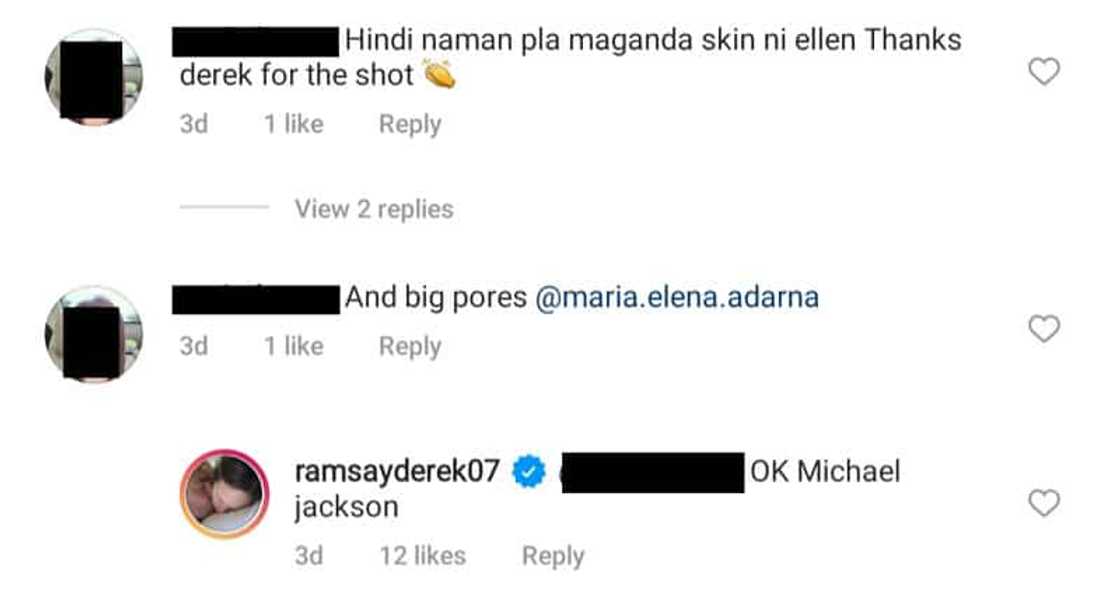 Derek Ramsay, tinawag na 'Michael Jackson' ang nam-bash ng pores ni Ellen Adarna