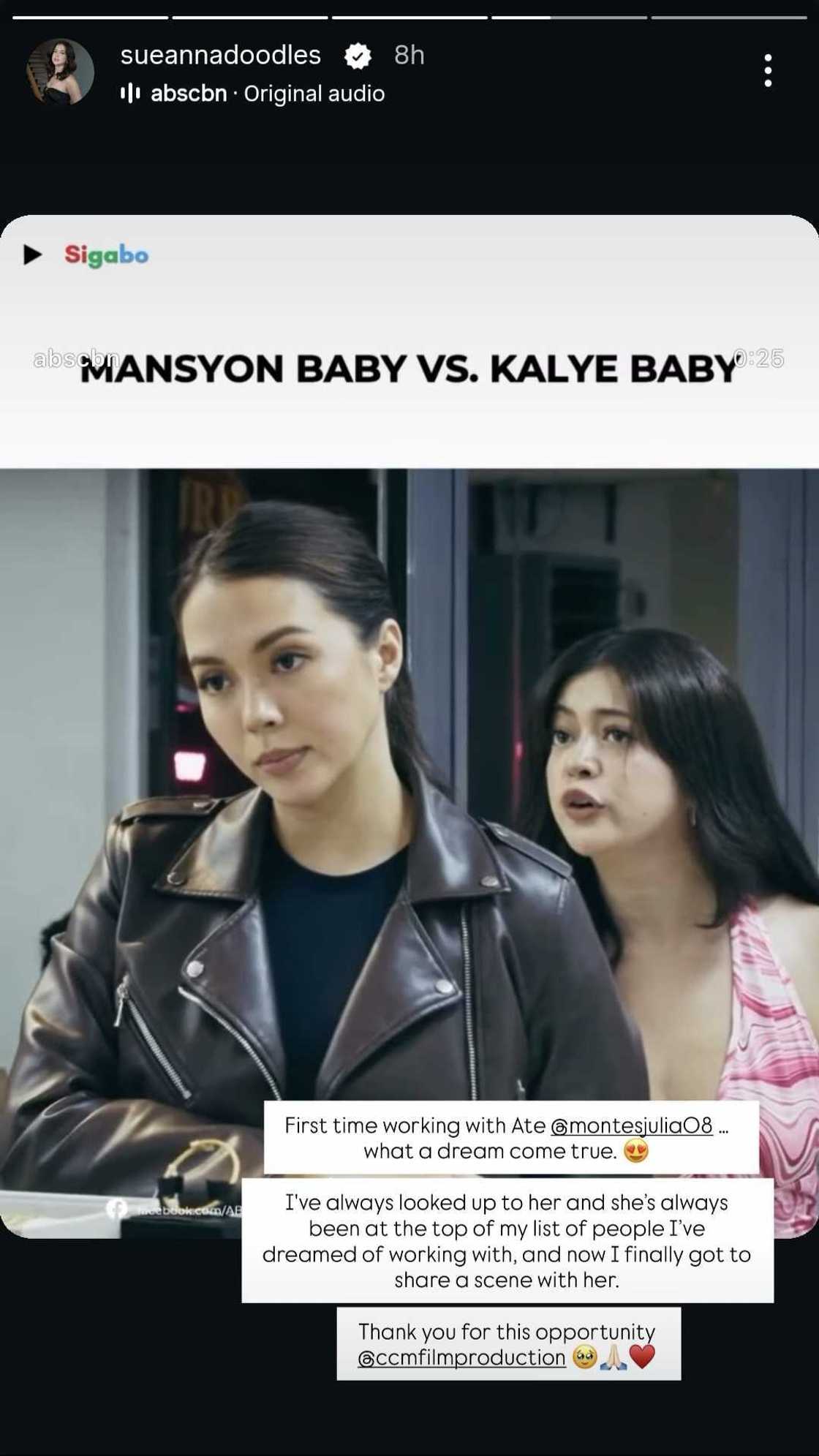 Julia Montes, nag-react sa post ni Sue Ramirez tungkol sa eksena nila sa 'Sigabo' Julia Montes, nag-react sa post ni Sue Ramirez tungkol sa eksena nila sa 'Sigabo'