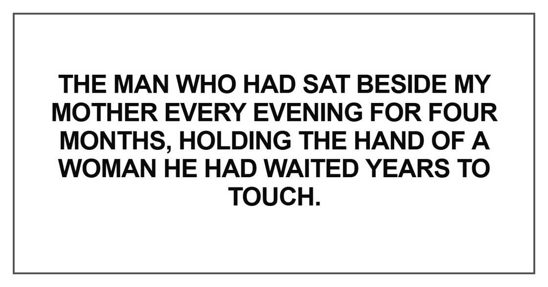 The man who had sat beside my mother The man who had sat beside my mother