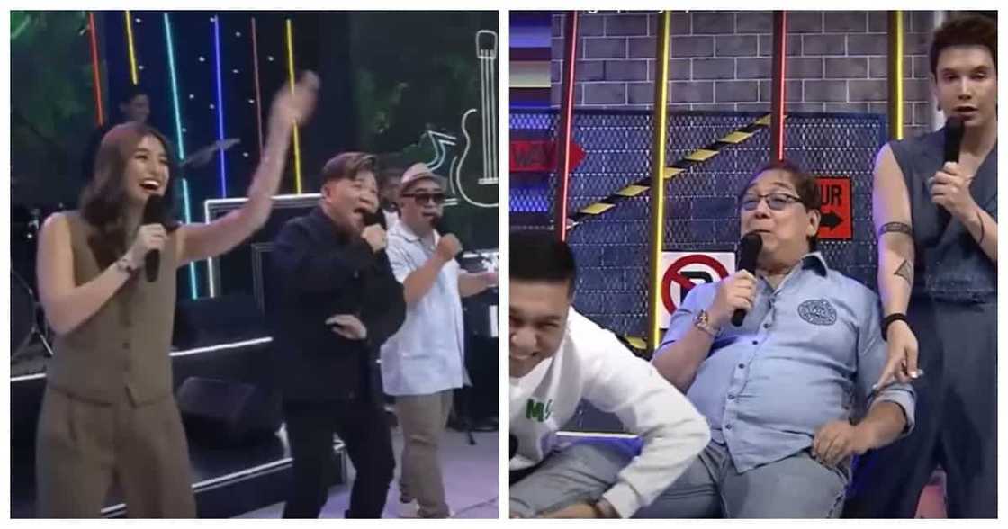 It’s Showtime theme song, pinakanta ni Joey de Leon sa Dabarkads (Screenshots from “Eat Bulaga” May 6 Episode / GMA) It’s Showtime theme song, pinakanta ni Joey de Leon sa Dabarkads (Screenshots from “Eat Bulaga” May 6 Episode / GMA)
