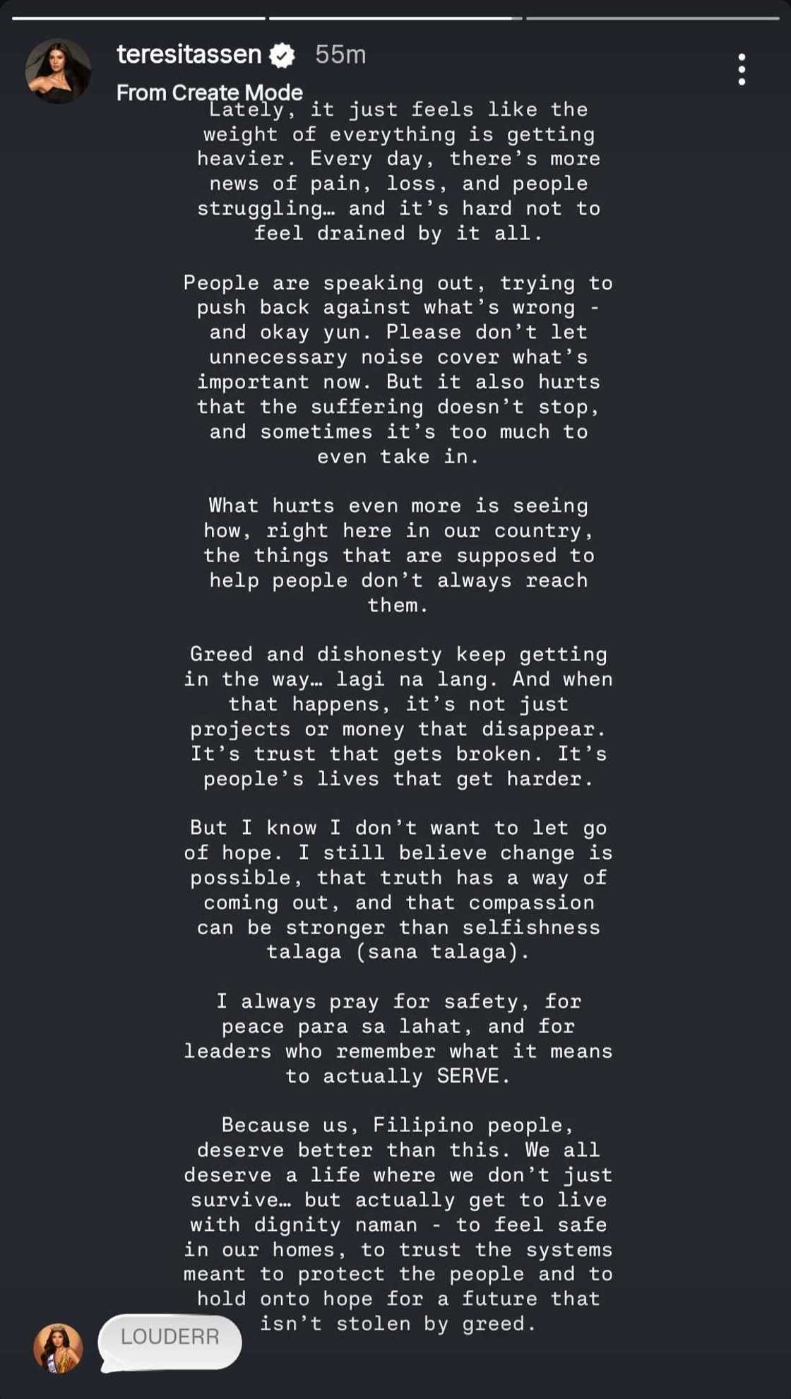 Winwyn Marquez laments corruption in the Philippines: "Lagi na lang" Winwyn Marquez laments corruption in the Philippines: "Lagi na lang"