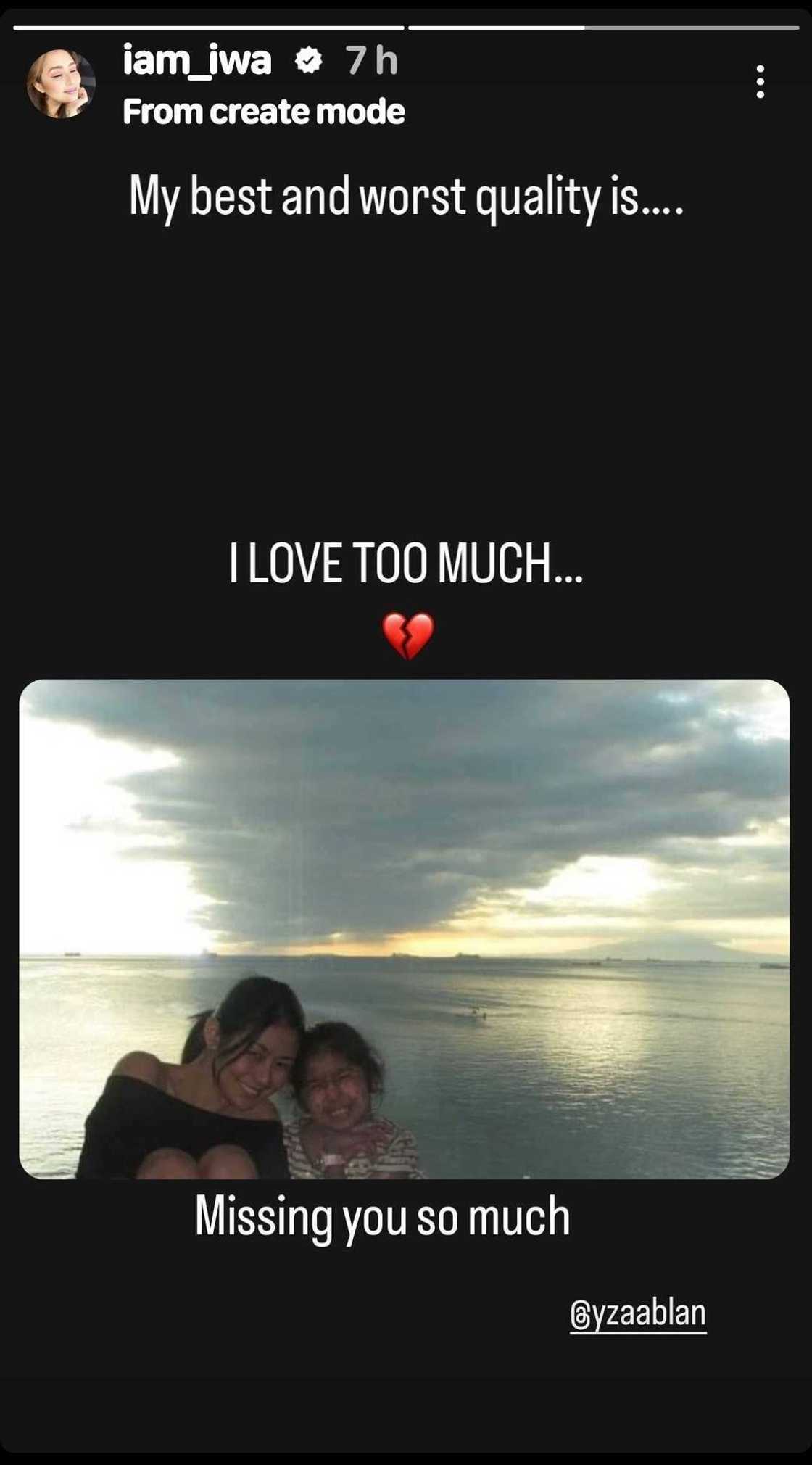 Iwa Moto, nagpahayag ng labis na pagka-miss kay Yzabel Ablan Iwa Moto, nagpahayag ng labis na pagka-miss kay Yzabel Ablan