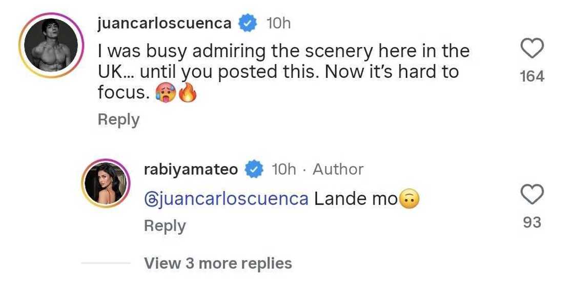 "Landi mo": Rabiya Mateo, bumanat sa komento ni Jake Cuenca sa kanyang photos "Landi mo": Rabiya Mateo, bumanat sa komento ni Jake Cuenca sa kanyang photos