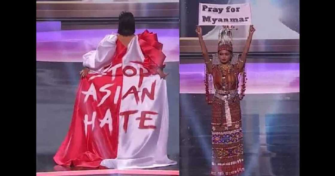National costumes ng Miss Universe candidates na may hatid na mensahe, viral National costumes ng Miss Universe candidates na may hatid na mensahe, viral