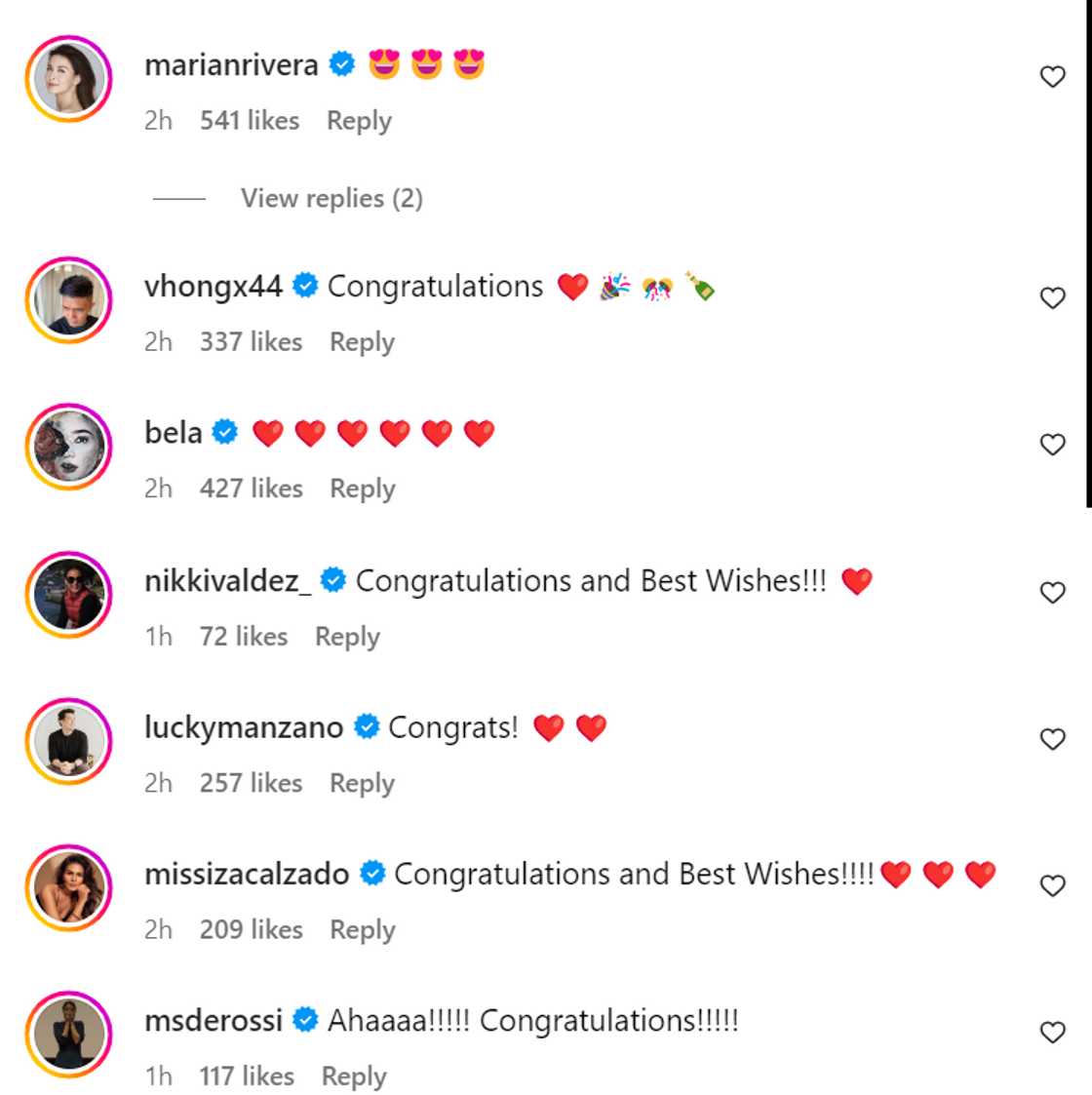 Celebrities react to Angelica Panganiban, Gregg Homan’s wedding: “Congratulations” Celebrities react to Angelica Panganiban, Gregg Homan’s wedding: “Congratulations”