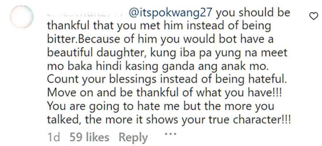 Pokwang, niresbakan nang bonggang-bongga ang isang netizen na nagsabi sa kanya na mag-move on