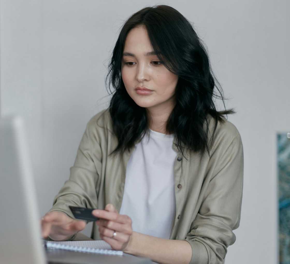 An accountant working in an office