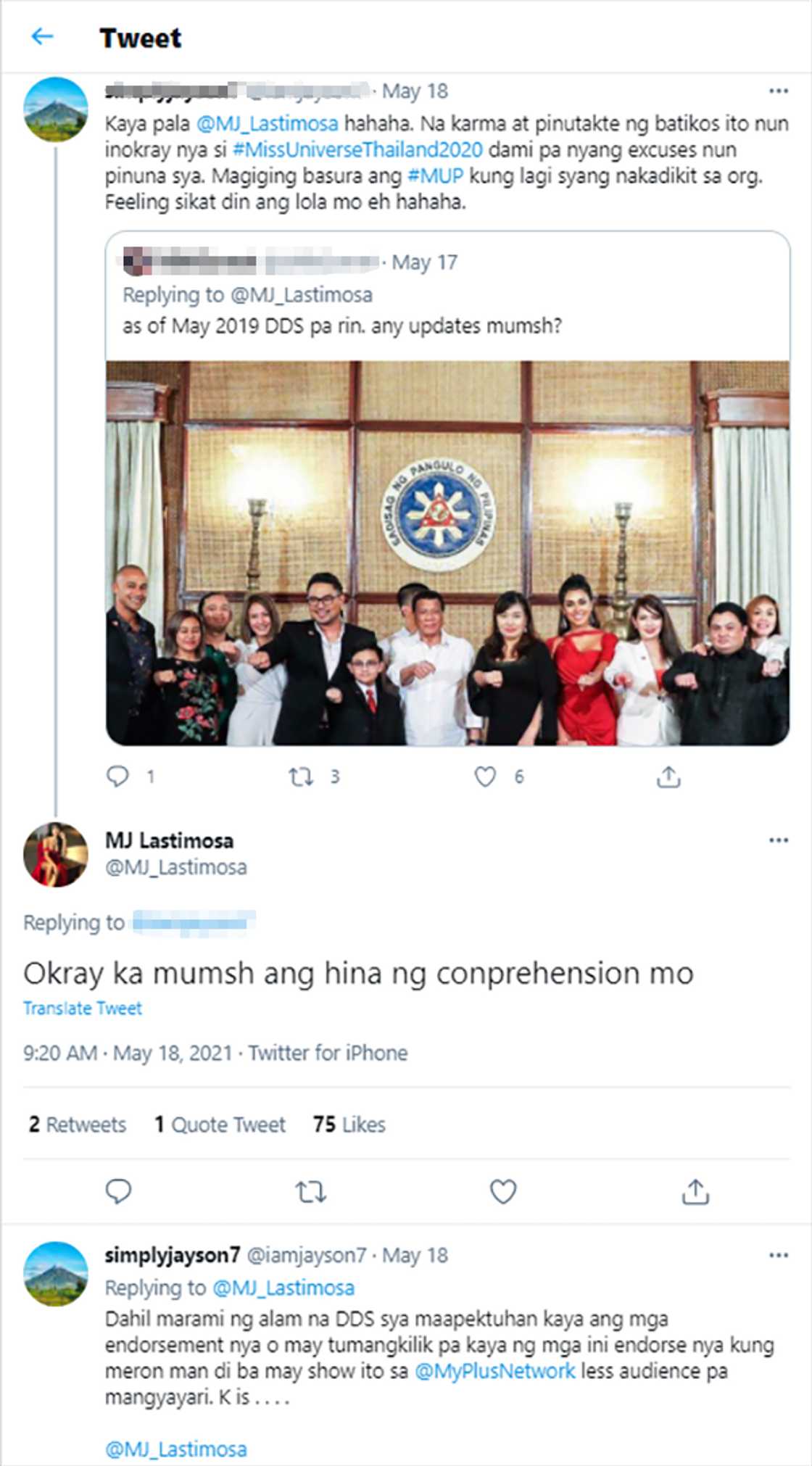MJ Lastimosa slams netizens for accusing her of being a DDS MJ Lastimosa slams netizens for accusing her of being a DDS
