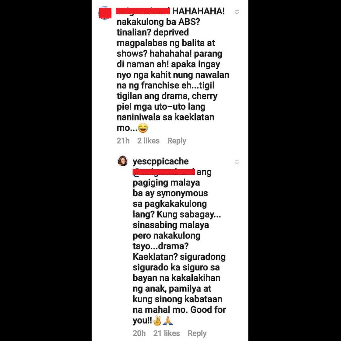 Cherry Pie Picache, binweltahan ang “apaka ingay nyo” comment ng basher