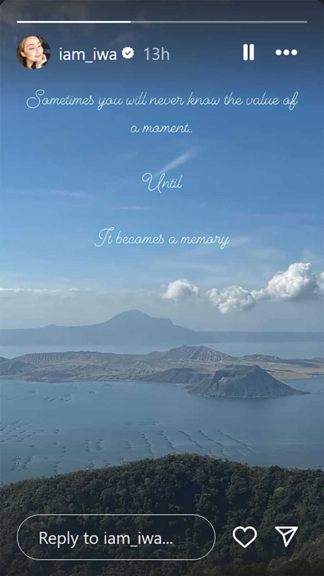 Iwa Moto, shinare madamdaming quote: “You'll never know value of a moment until it becomes memory” Iwa Moto, shinare madamdaming quote: “You'll never know value of a moment until it becomes memory”