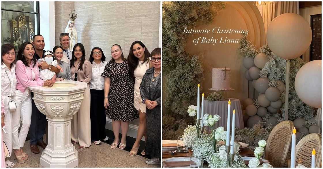 Anak nina Ellen Adarna at Derek Ramsay na si Baby Liana, bininyagan na Anak nina Ellen Adarna at Derek Ramsay na si Baby Liana, bininyagan na