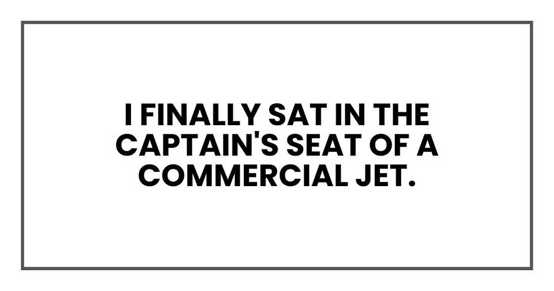 I finally sat in the captain's seat of a commercial jet. I finally sat in the captain's seat of a commercial jet.