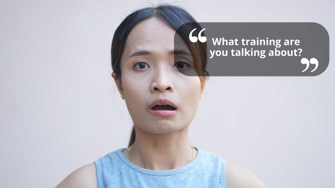 A shocked mid adult woman A shocked mid adult woman