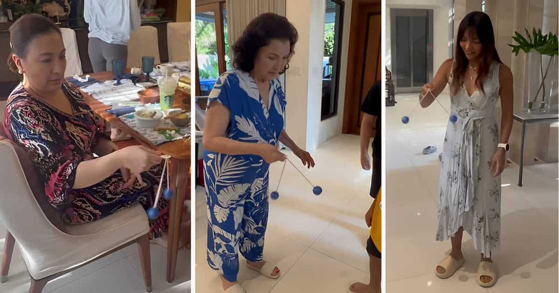 Video of Sharon Cuneta, Helen Gamboa and family playing with lato-lato goes viral Video of Sharon Cuneta, Helen Gamboa and family playing with lato-lato goes viral