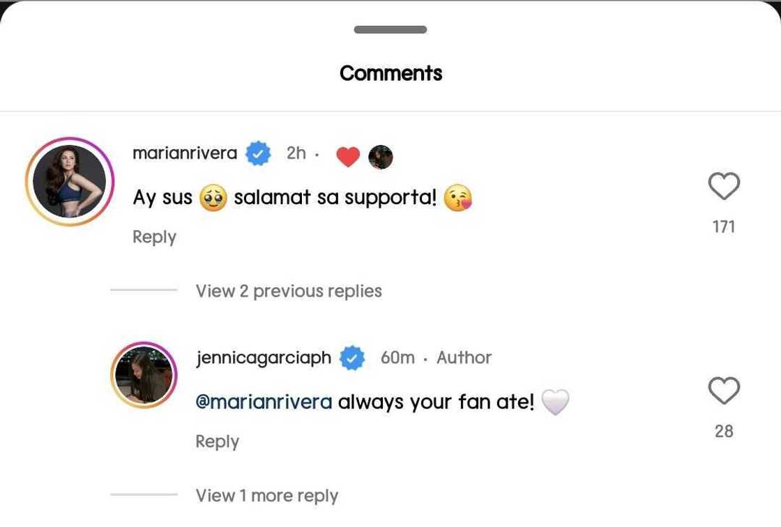 Marian Rivera, pinasalamatan si Jennica Garcia sa social media Marian Rivera, pinasalamatan si Jennica Garcia sa social media