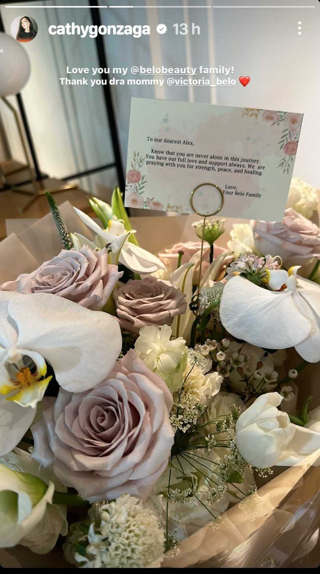 Alex Gonzaga, pinasalamatan ang kanyang Belo family dahil sa nakakaantig na regalo nito Alex Gonzaga, pinasalamatan ang kanyang Belo family dahil sa nakakaantig na regalo nito