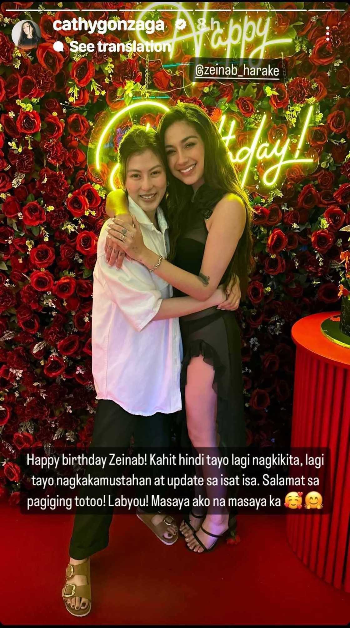 Alex Gonzaga, may nakakaantig na birthday message kay Zeinab Harake Alex Gonzaga, may nakakaantig na birthday message kay Zeinab Harake