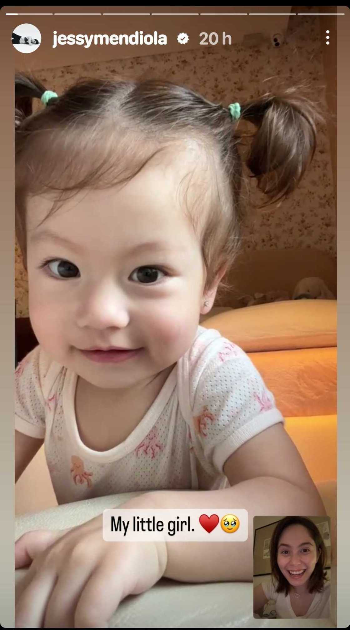 Jessy Mendiola, ibinahagi ang cute video call moment nila ni Rosie habang naka-isolate ang aktres Jessy Mendiola, ibinahagi ang cute video call moment nila ni Rosie habang naka-isolate ang aktres