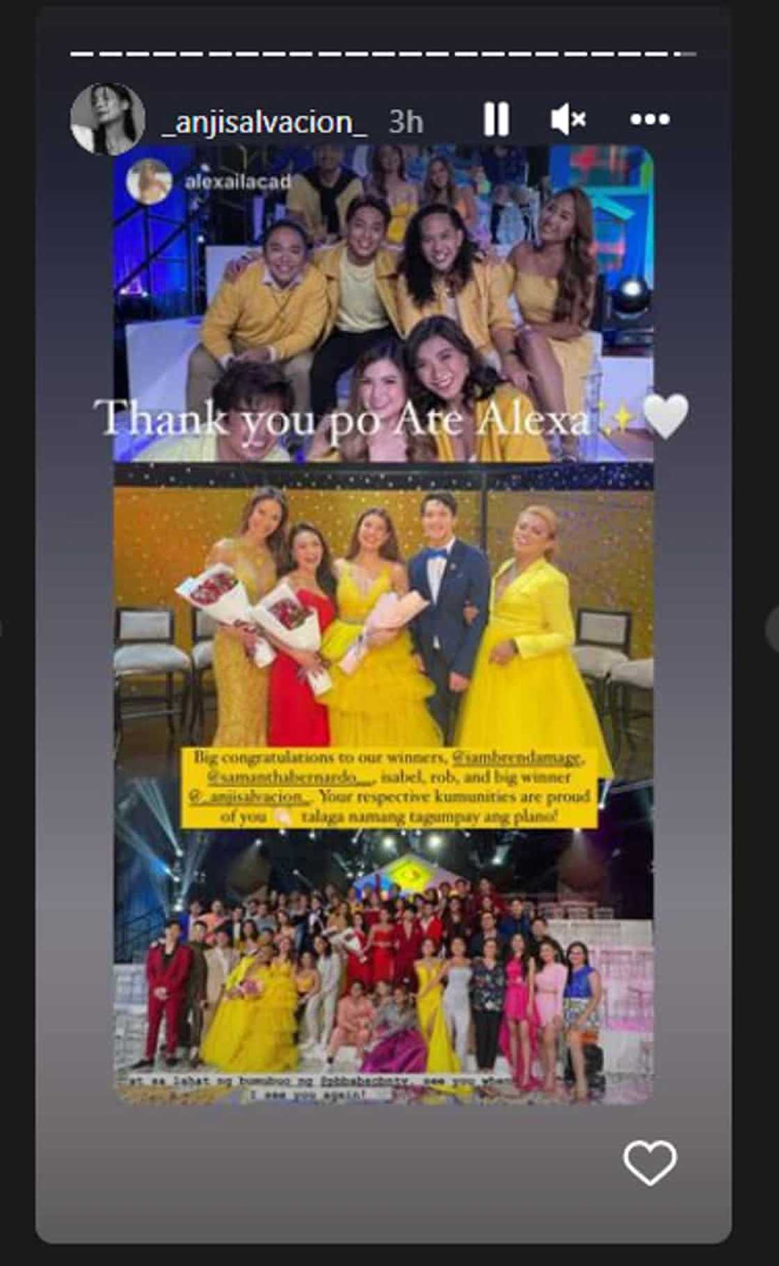 'PBB' big winner Anji Salvacion, pinasalamatan si Alexa Ilacad sa pag-congratulate nito sa kanya 'PBB' big winner Anji Salvacion, pinasalamatan si Alexa Ilacad sa pag-congratulate nito sa kanya