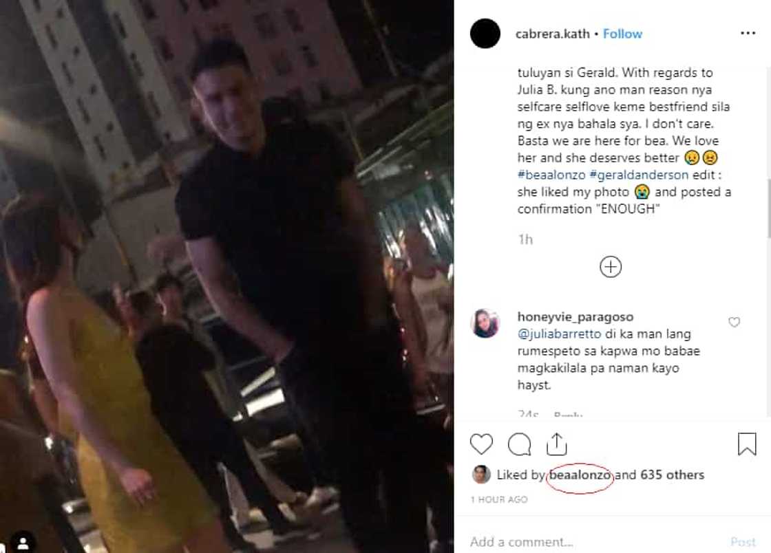 Gerald Anderson and Julia Barretto under fire over a photo shared online Gerald Anderson and Julia Barretto under fire over a photo shared online