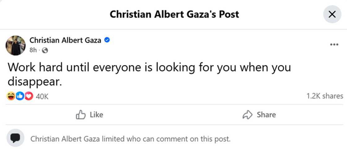 Xian Gaza, may panibagong cryptic post ukol sa paglaho Xian Gaza, may panibagong cryptic post ukol sa paglaho
