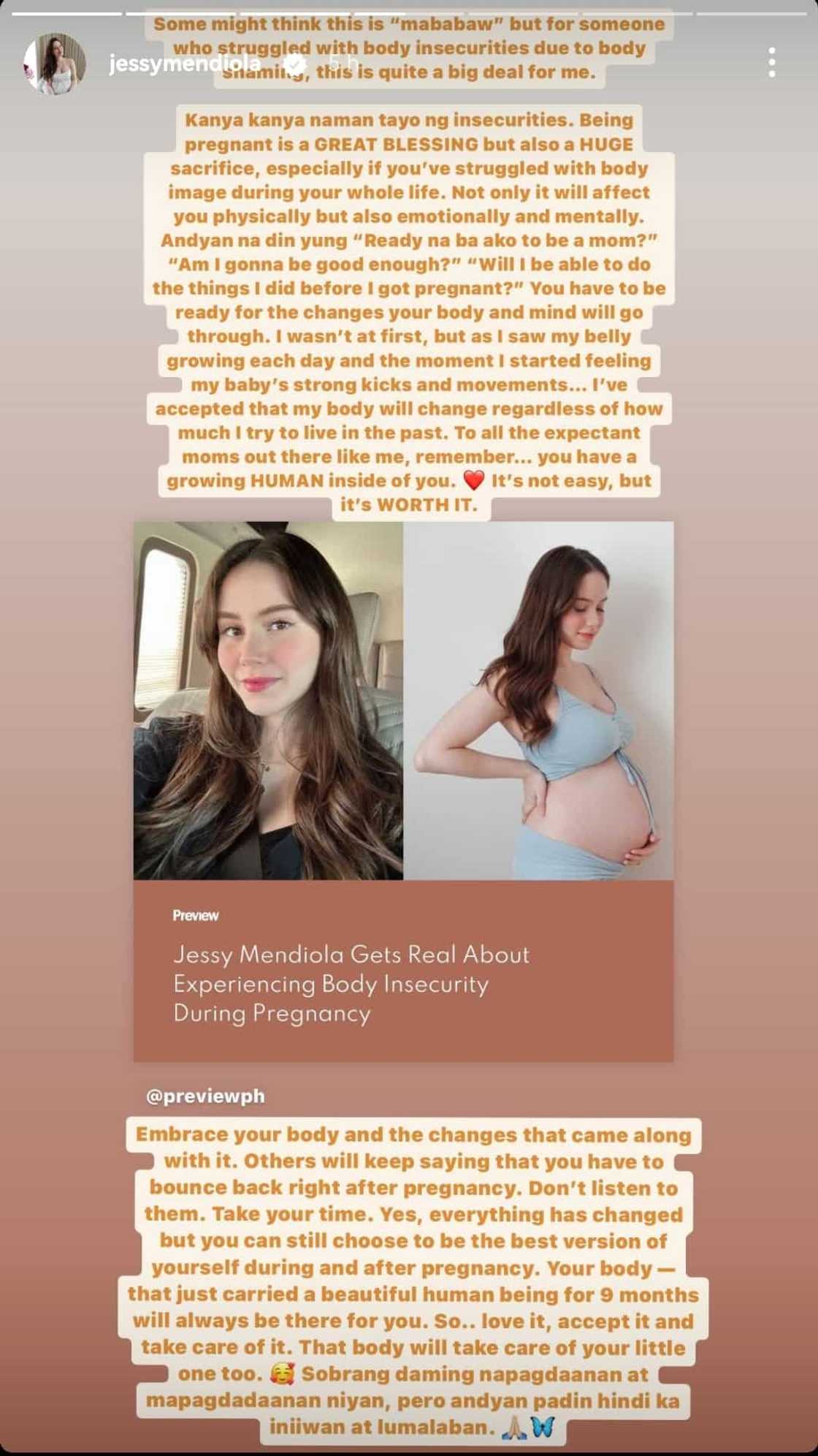 Jessy Mendiola gets real about body insecurities during pregnancy: “big deal for me”