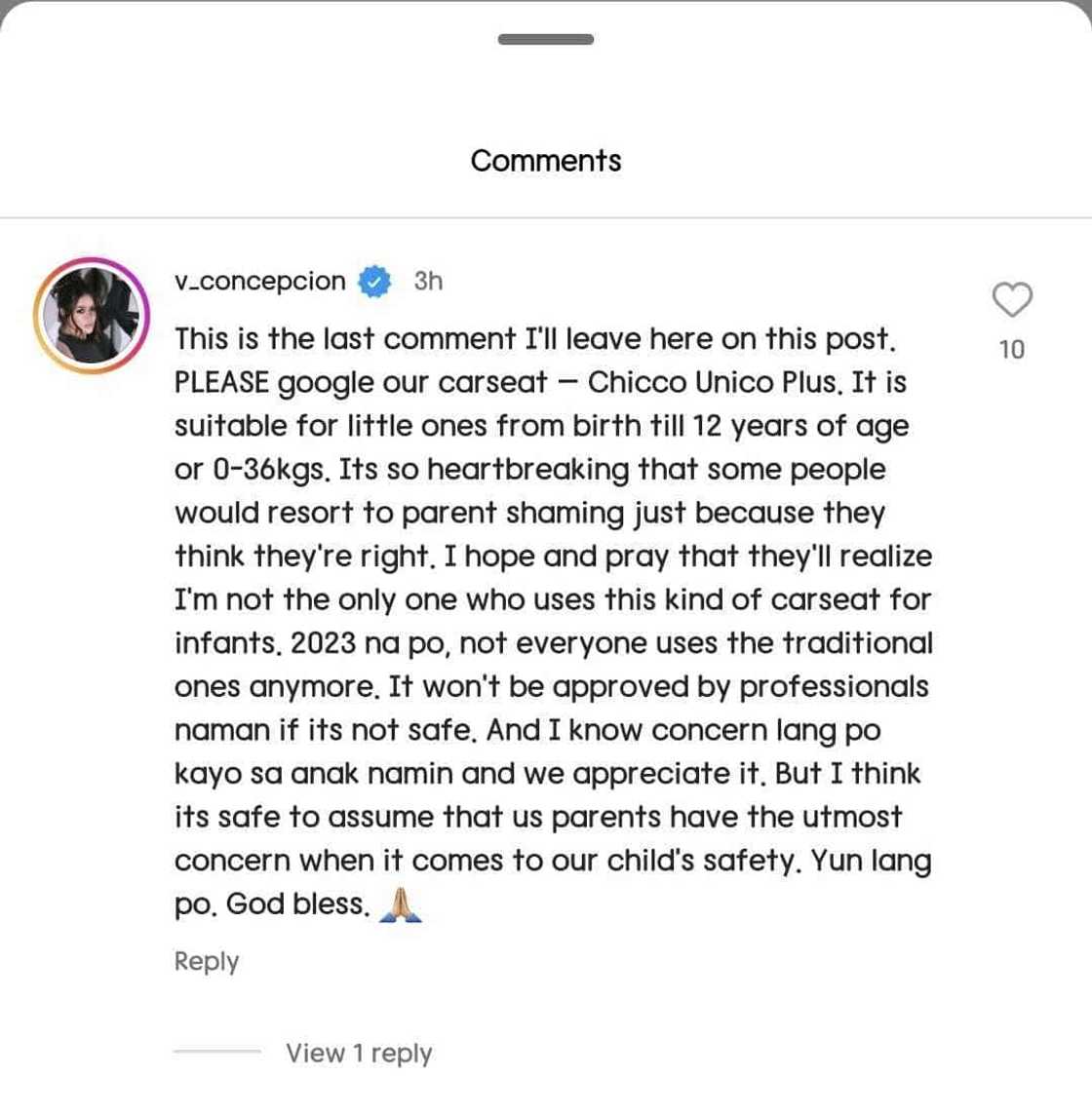 Valerie Concepcion, nagpaliwanag ukol sa car seat issue ng kanyang anak Valerie Concepcion, nagpaliwanag ukol sa car seat issue ng kanyang anak