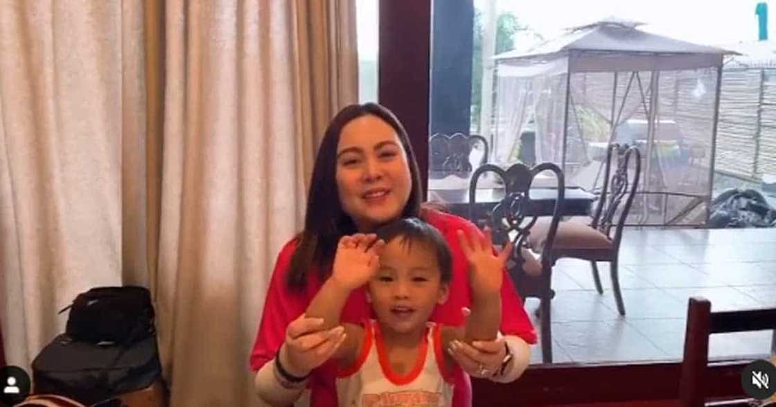 Claudine Barretto uploads video of son laughing amid Raymart's post of "peace" Claudine Barretto uploads video of son laughing amid Raymart's post of "peace"