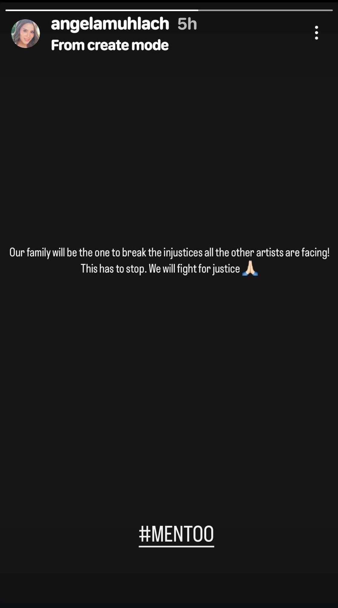 Kapatid ni Niño Muhlach na si Angela, may cryptic post ukol sa hustisya Kapatid ni Niño Muhlach na si Angela, may cryptic post ukol sa hustisya