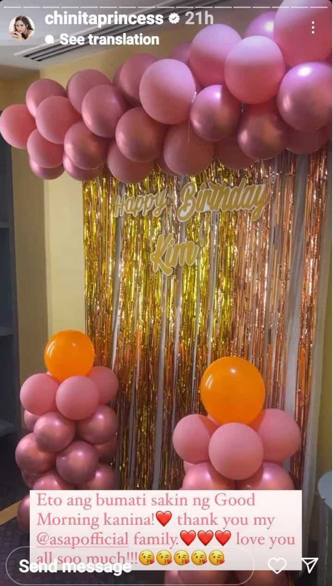 Kim Chiu, natuwa sa maagang pa-birthday sa kanya ng ‘ASAP’ family niya Kim Chiu, natuwa sa maagang pa-birthday sa kanya ng ‘ASAP’ family niya