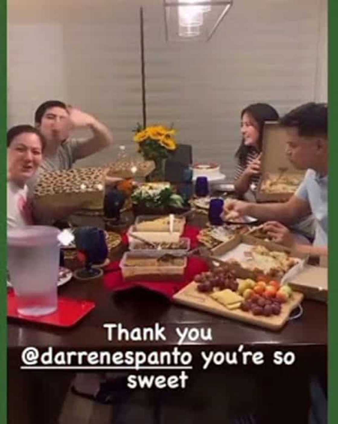 Cassy Legaspi receives sunflower bouquet from Darren Espanto