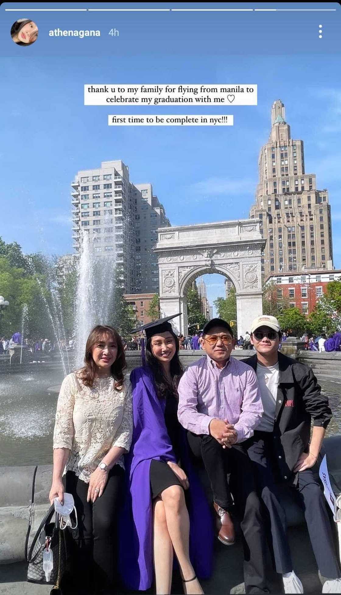 Anak ni Herbert Bautista na si Athena Gana, nagtapos ng Master's degree sa NYU Anak ni Herbert Bautista na si Athena Gana, nagtapos ng Master's degree sa NYU