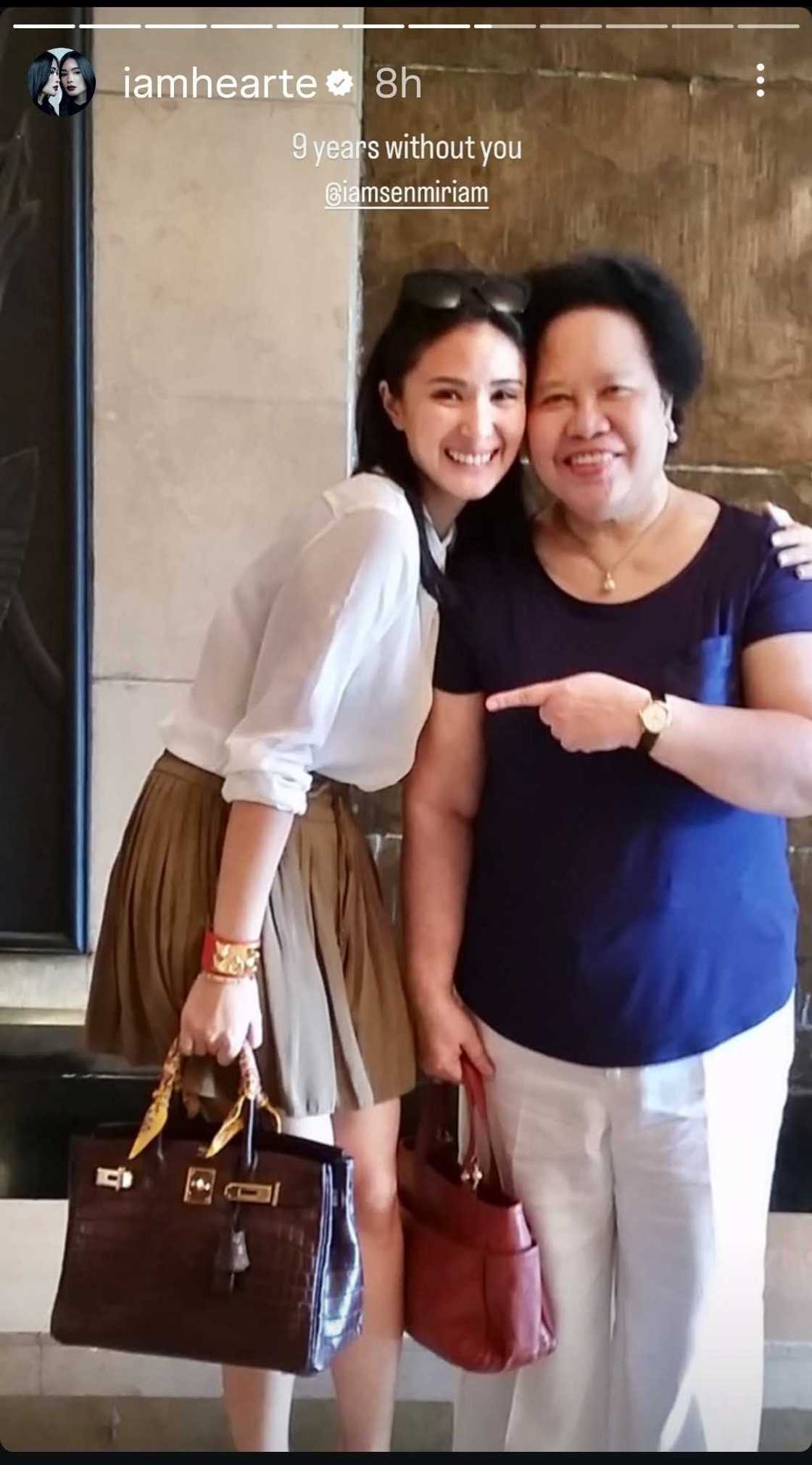 Heart Evangelista remembers late Miriam Defensor-Santiago on 9th death anniversary